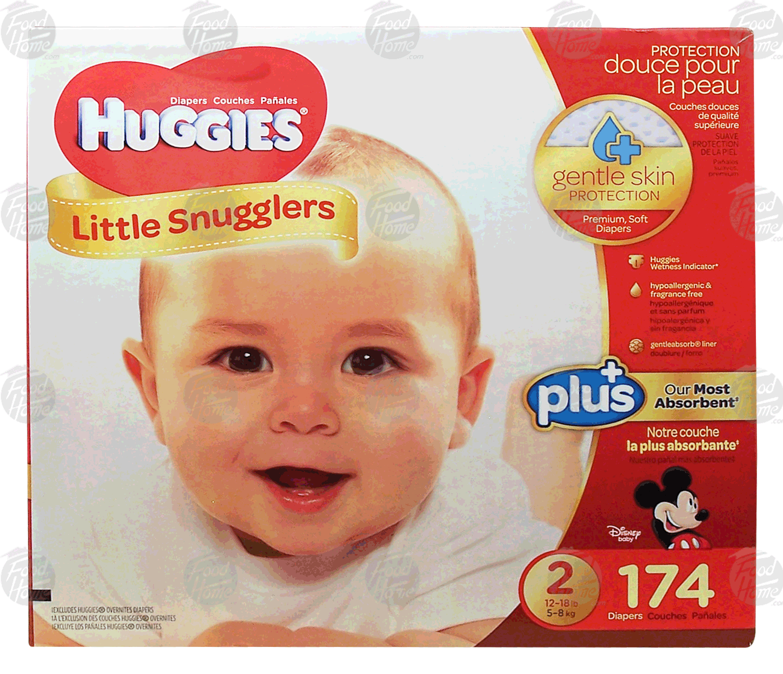 Huggies Little Snugglers baby diapers, size 2, 12-18lb. Full-Size Picture